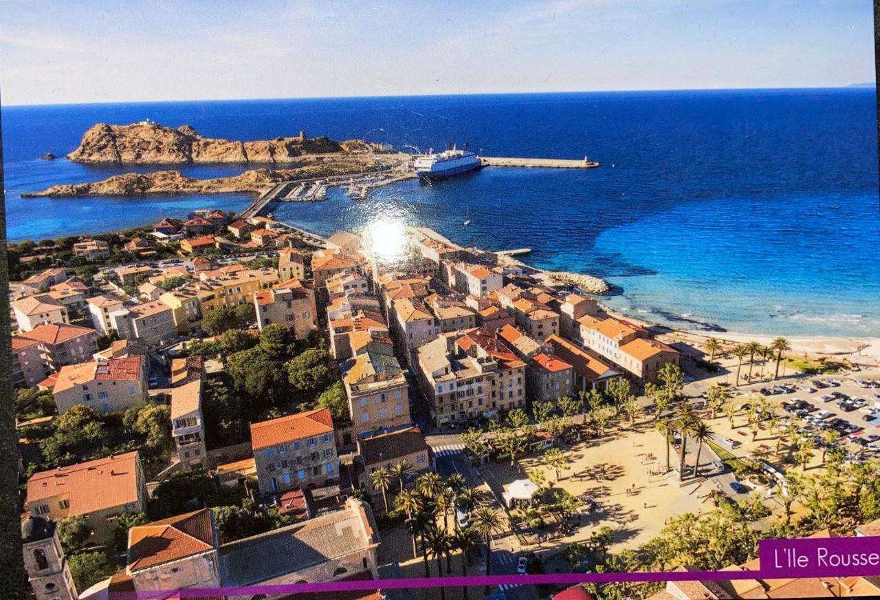Appartement T4 très bien situé et climatisé LʼÎle-Rousse Extérieur photo